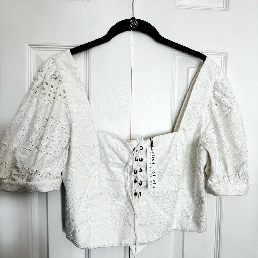 Alice + olivia Off the Shoulder Corset Top